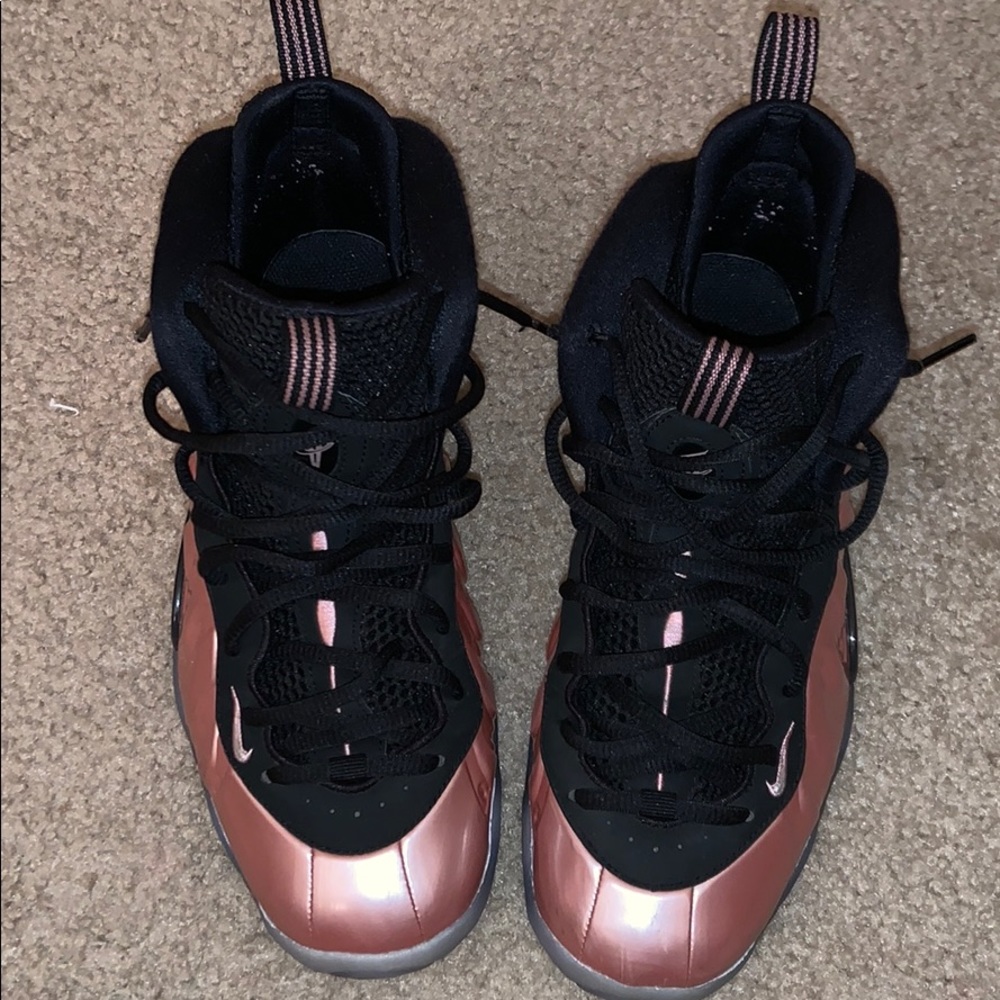 nike foamposites rose gold